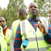 CEO of the Eldoret Water Company (ELDOWAS) Peter Biwott during a public sensitisation event in Eldoret 