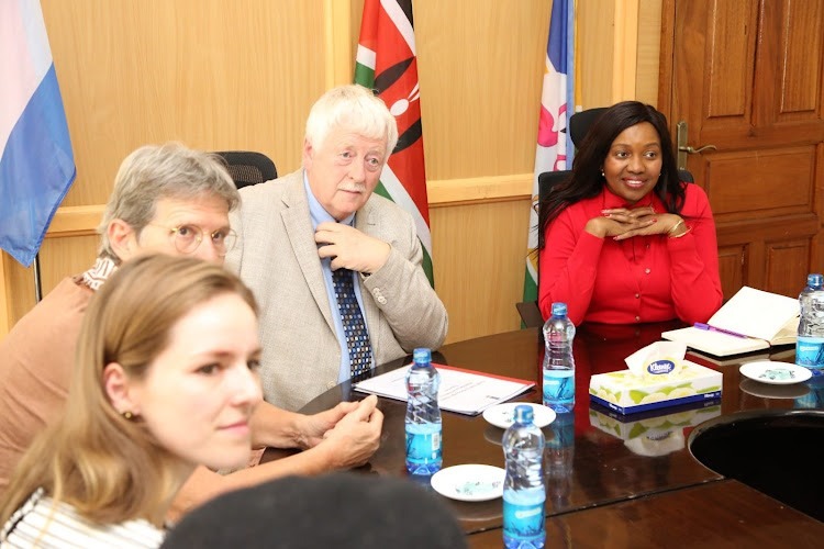 akuru Governor, Susan Kihika with a delegation from Netherlands Embassy in Kenya