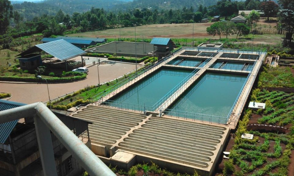 A brief, descriptive text for visually impaired users and search engines. Example: "Aerial view of the Muwasco water treatment plant in Murang’a South, surrounded by storage tanks and pipelines